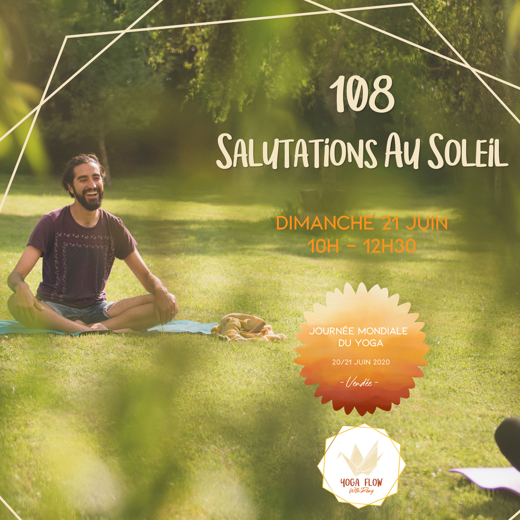 Journée mondiale du yoga 2020, Atelier 108 salutations au soleil par Yoga Flow with Rémy