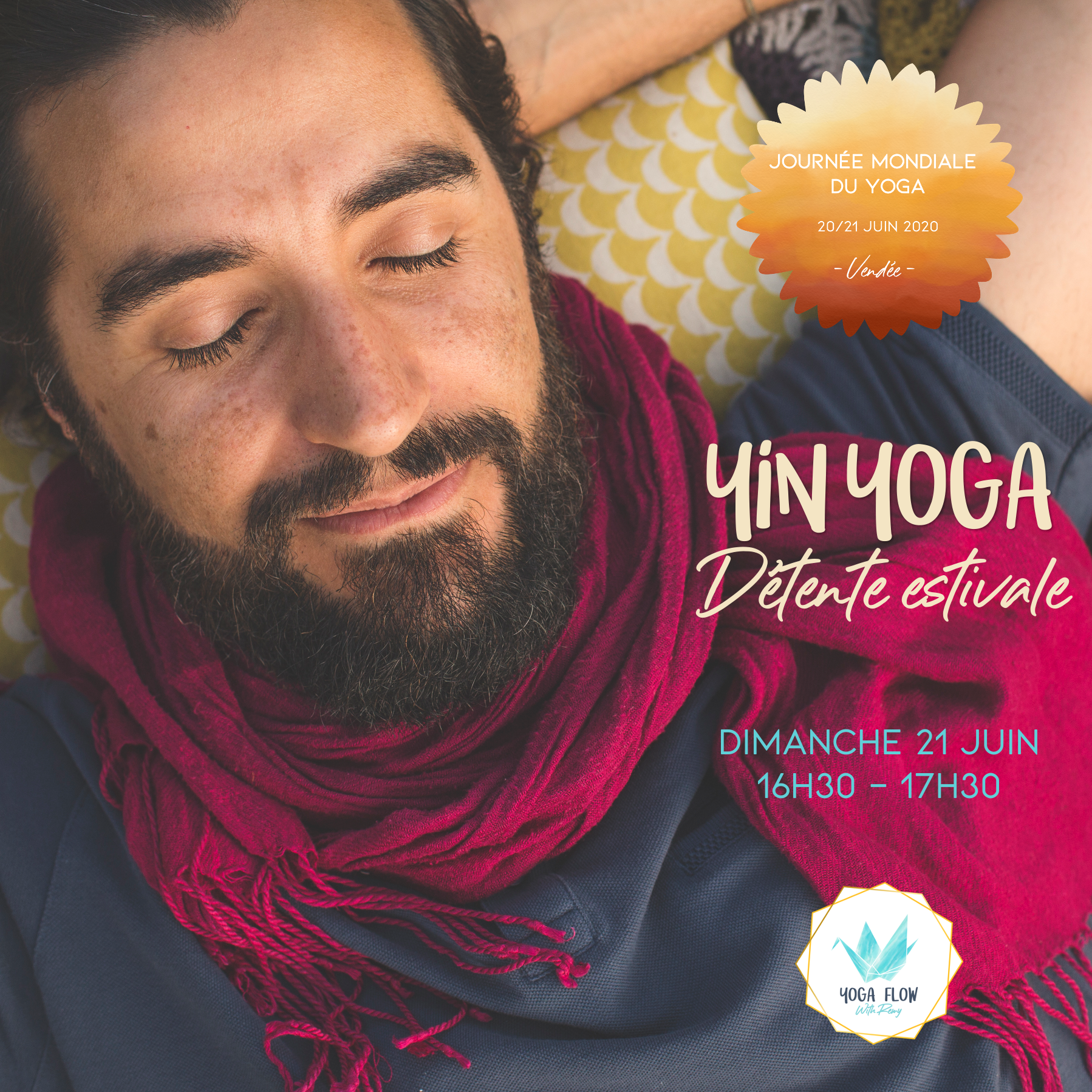 Journée mondiale du yoga 2020, Atelier de yin yoga par Yoga Flow with Rémy