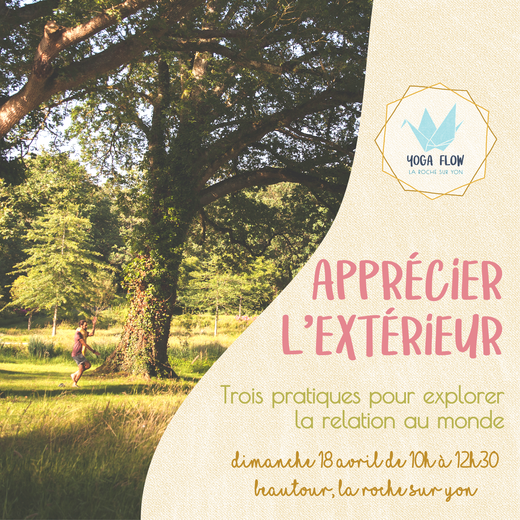 Atelier de yoga en extérieur Avril 2018