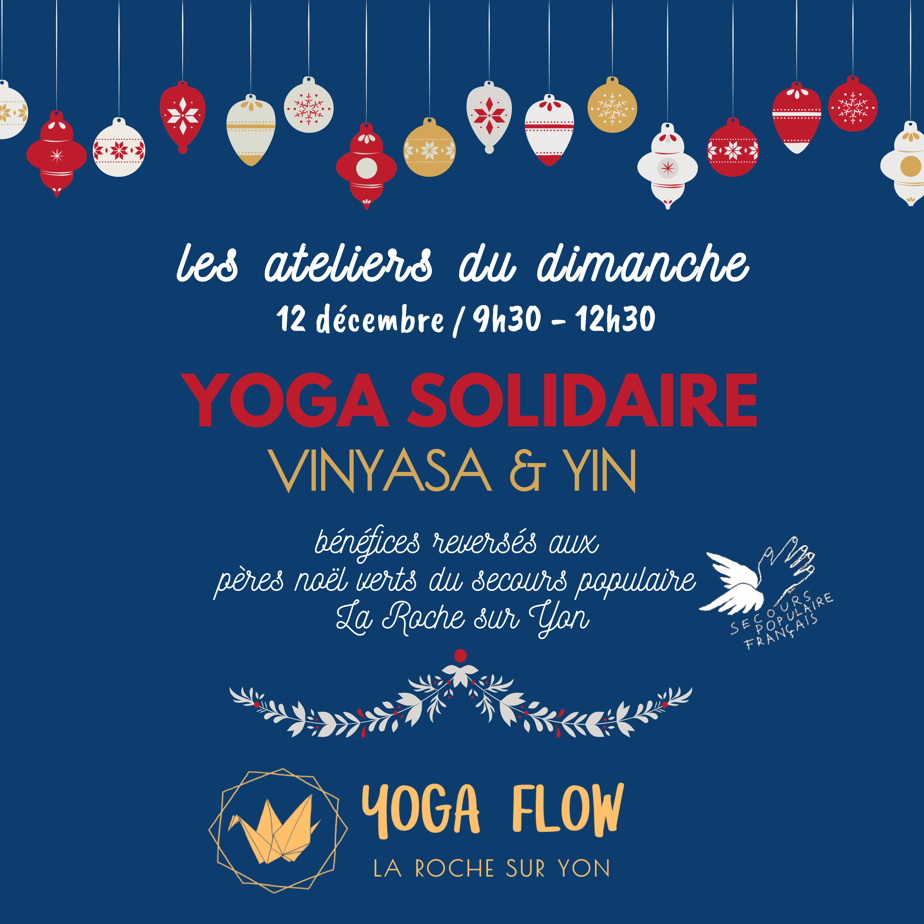 Atelier yoga solidaire ouvrir son coeur