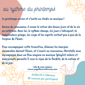 Atelier de yoga au rythme du printemps