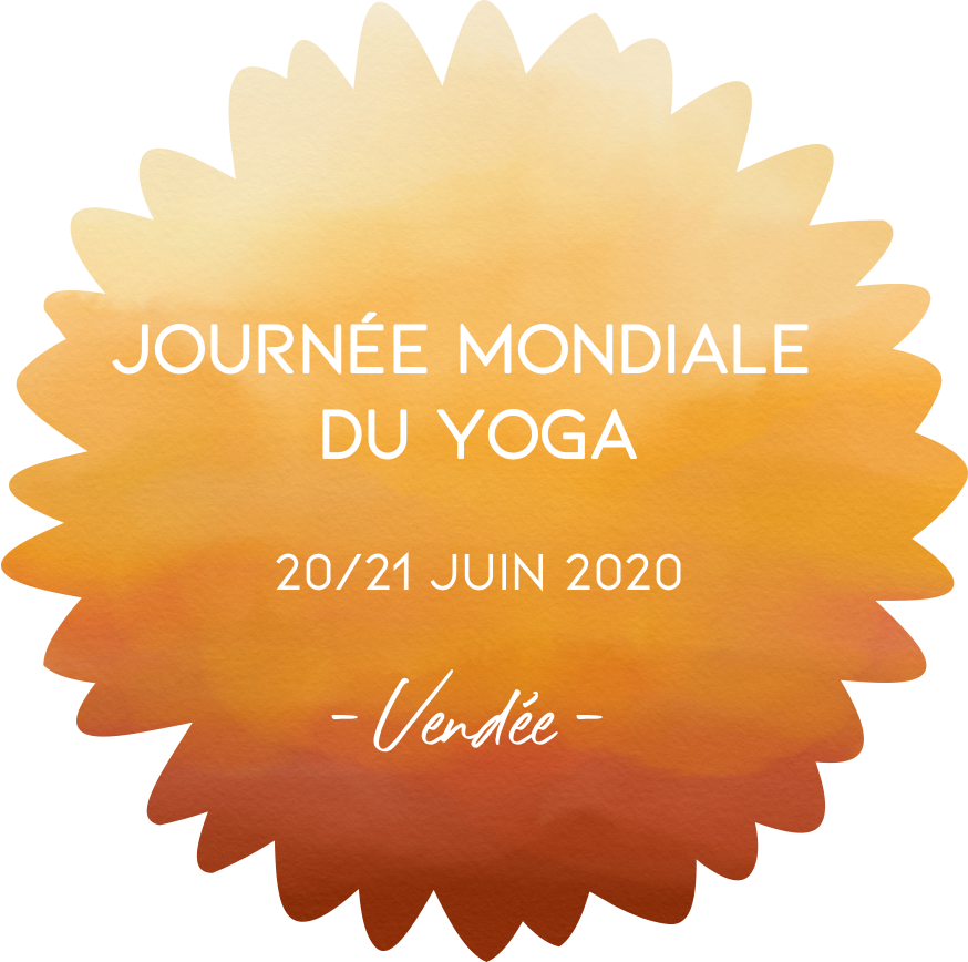 Logo Journée mondiale du Yoga Vendée, 20/21 juin 2020