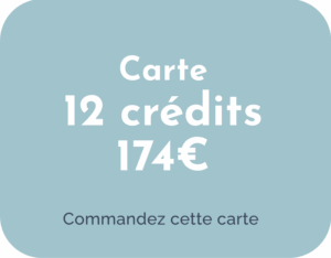 Carte 12 crédits 174€